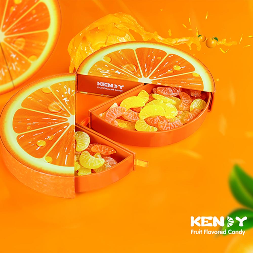 Orange candy  box